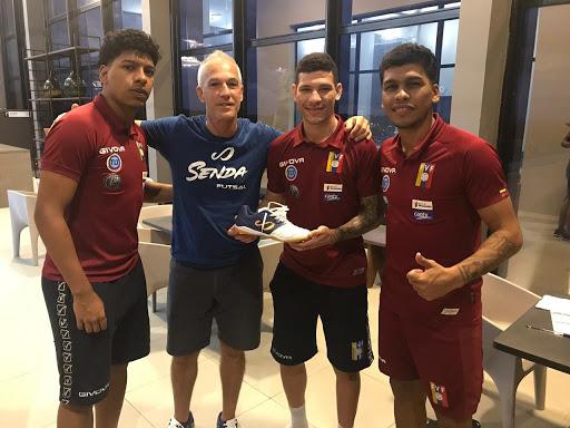 Venezuela National Team players Milton Francia, Rafael Morillo y Wilson Francia
