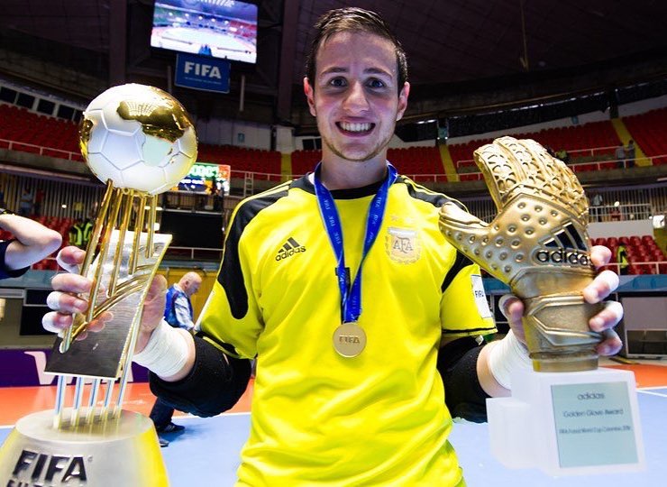 Nico Sarmiento - Argentina National Futsal Team - golden gloves | Senda Ambassador