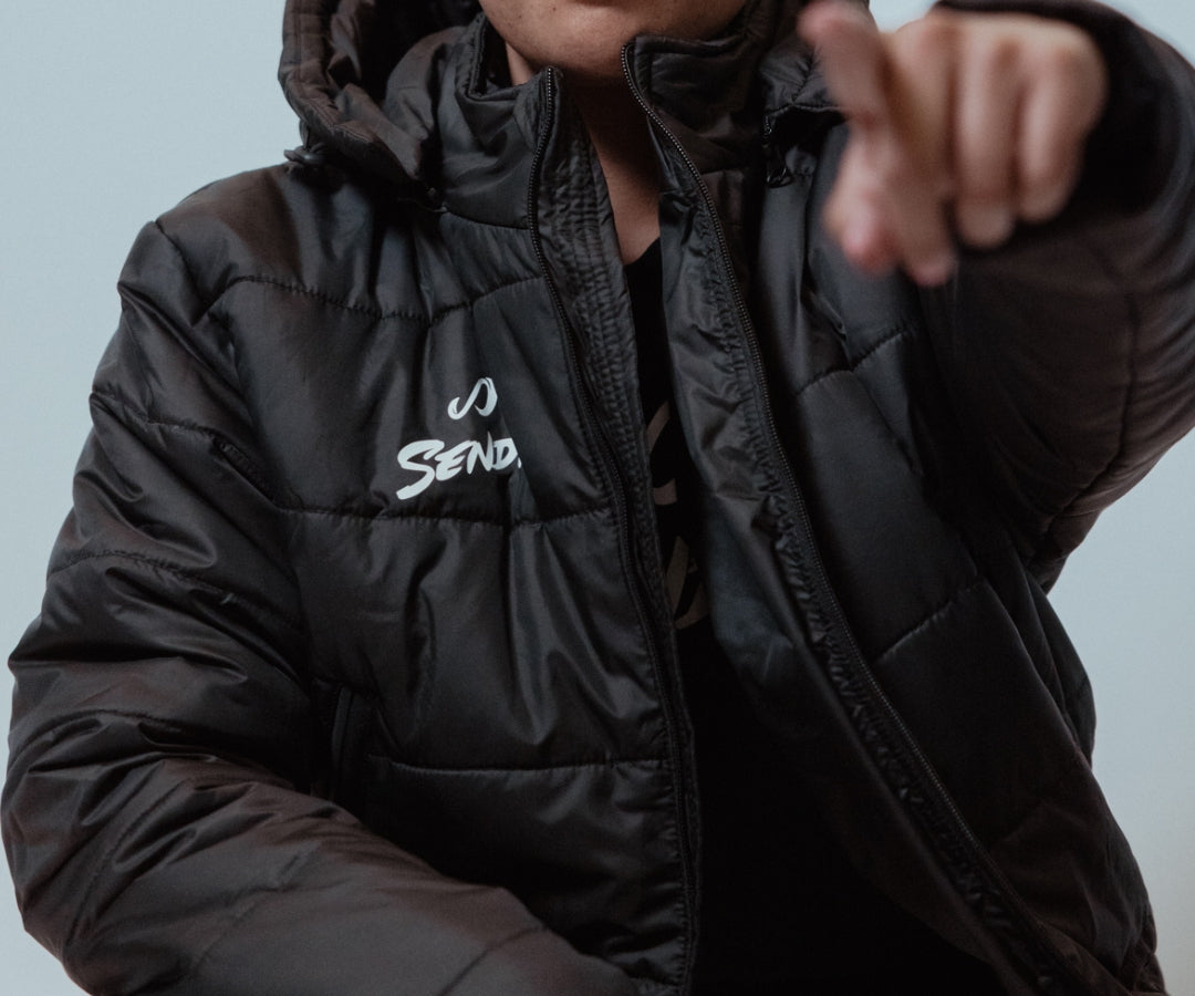 Parka long Black - detail image | Senda Athletics