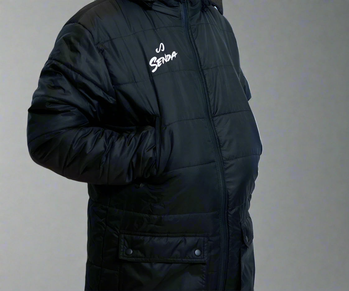 Parka long Black - detail image | Senda Athletics