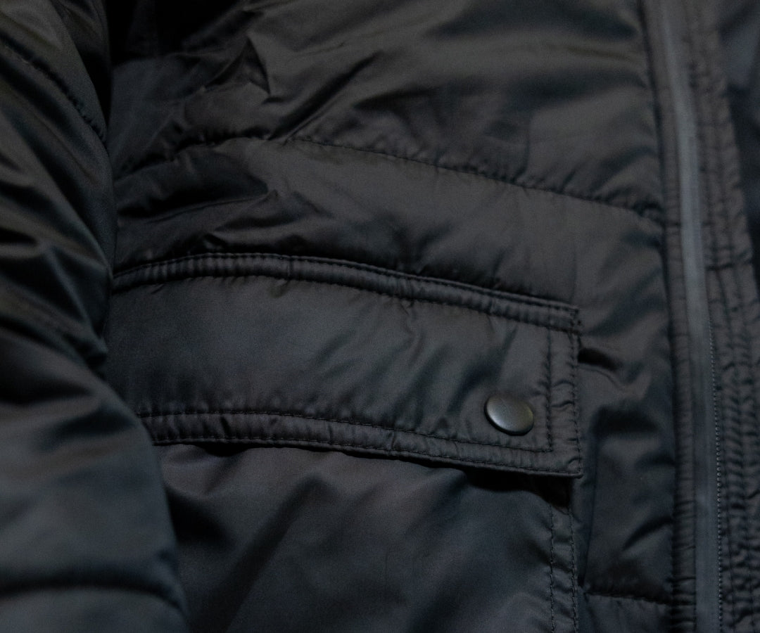 Parka long Black - detail image | Senda Athletics