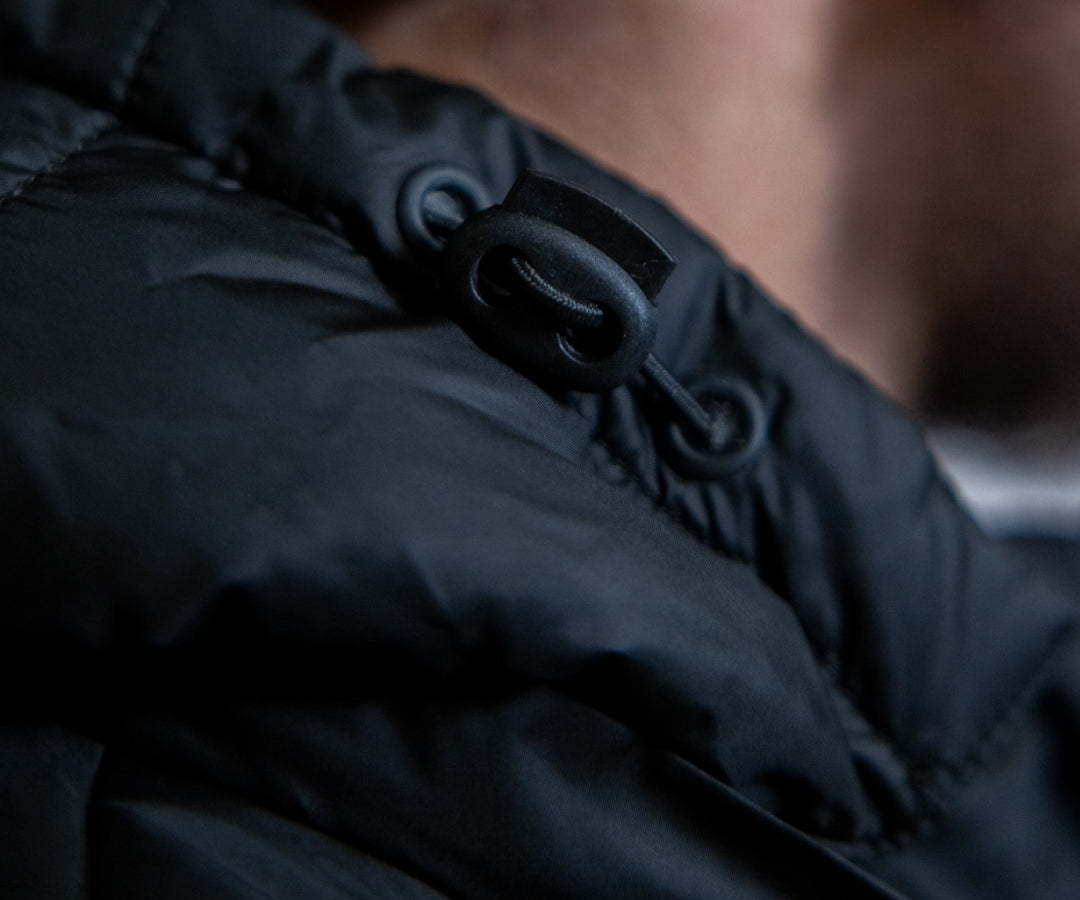 Parka long Black - detail image | Senda Athletics