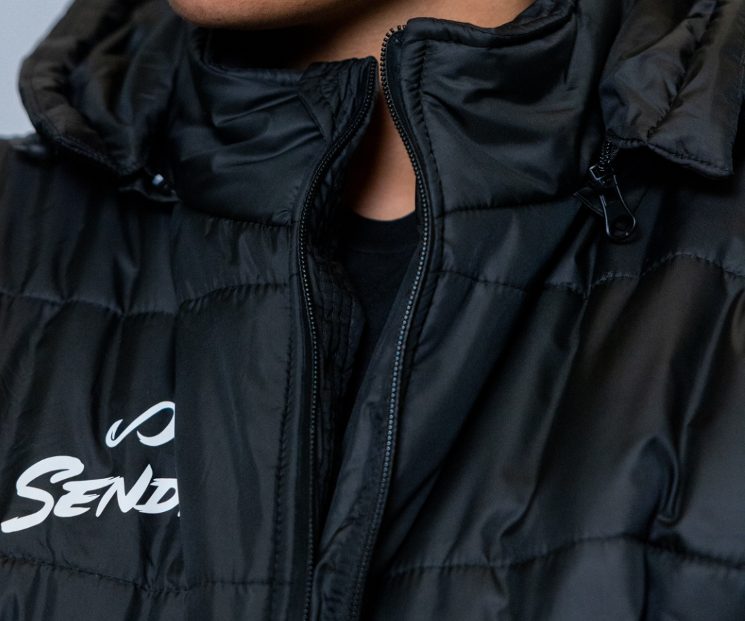 Parka long Black - detail image | Senda Athletics