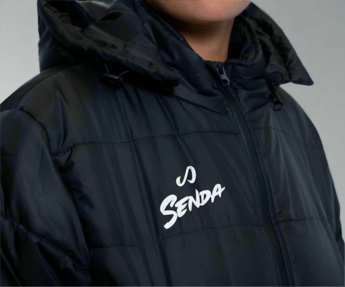 Parka long Black - detail image | Senda Athletics