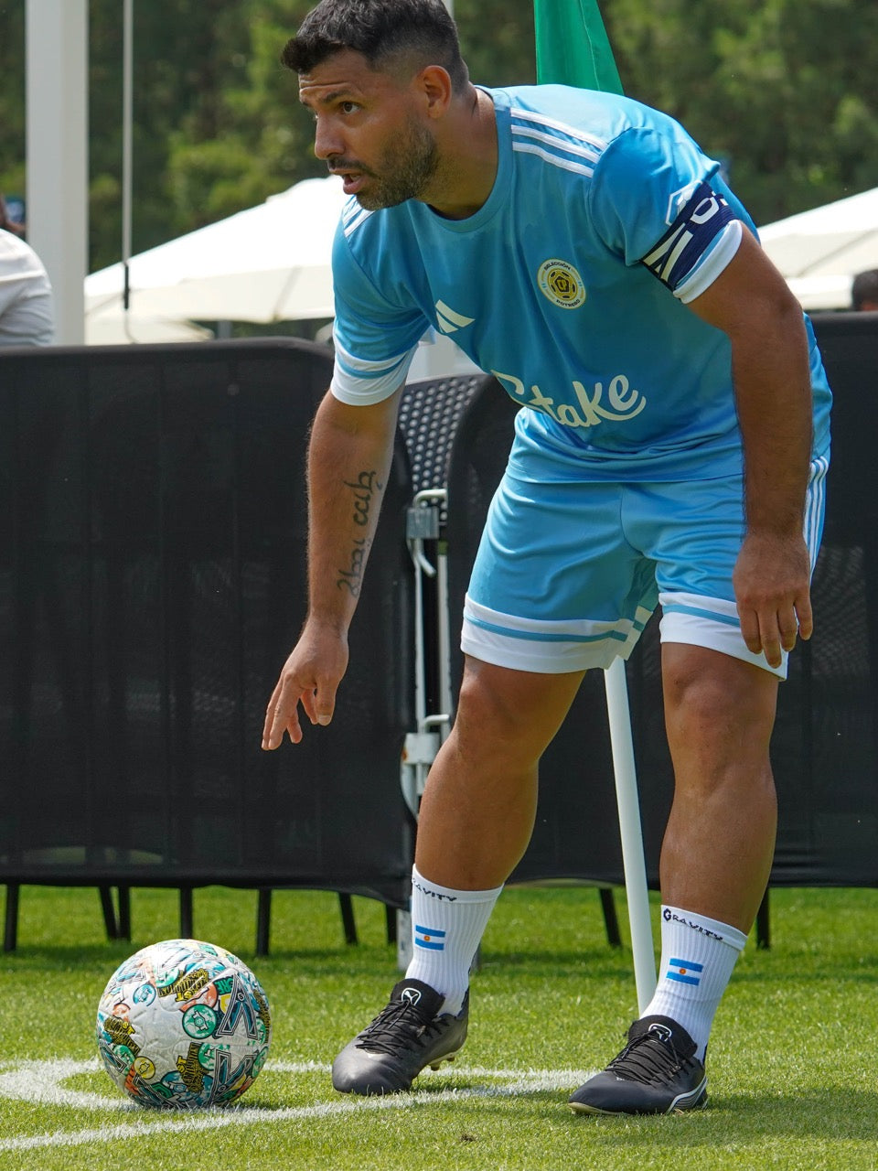 TST 2025 Seleccion Potrero - Kun Aguero - Country Flag Grip Socks   | Senda Athletics