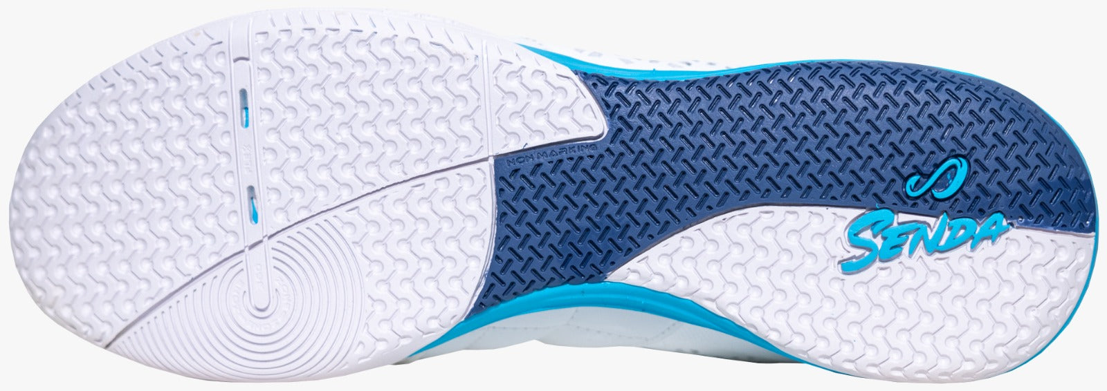 Ushuaia PRO 2.0 White  Futsal Shoe  sole- Senda Athletics