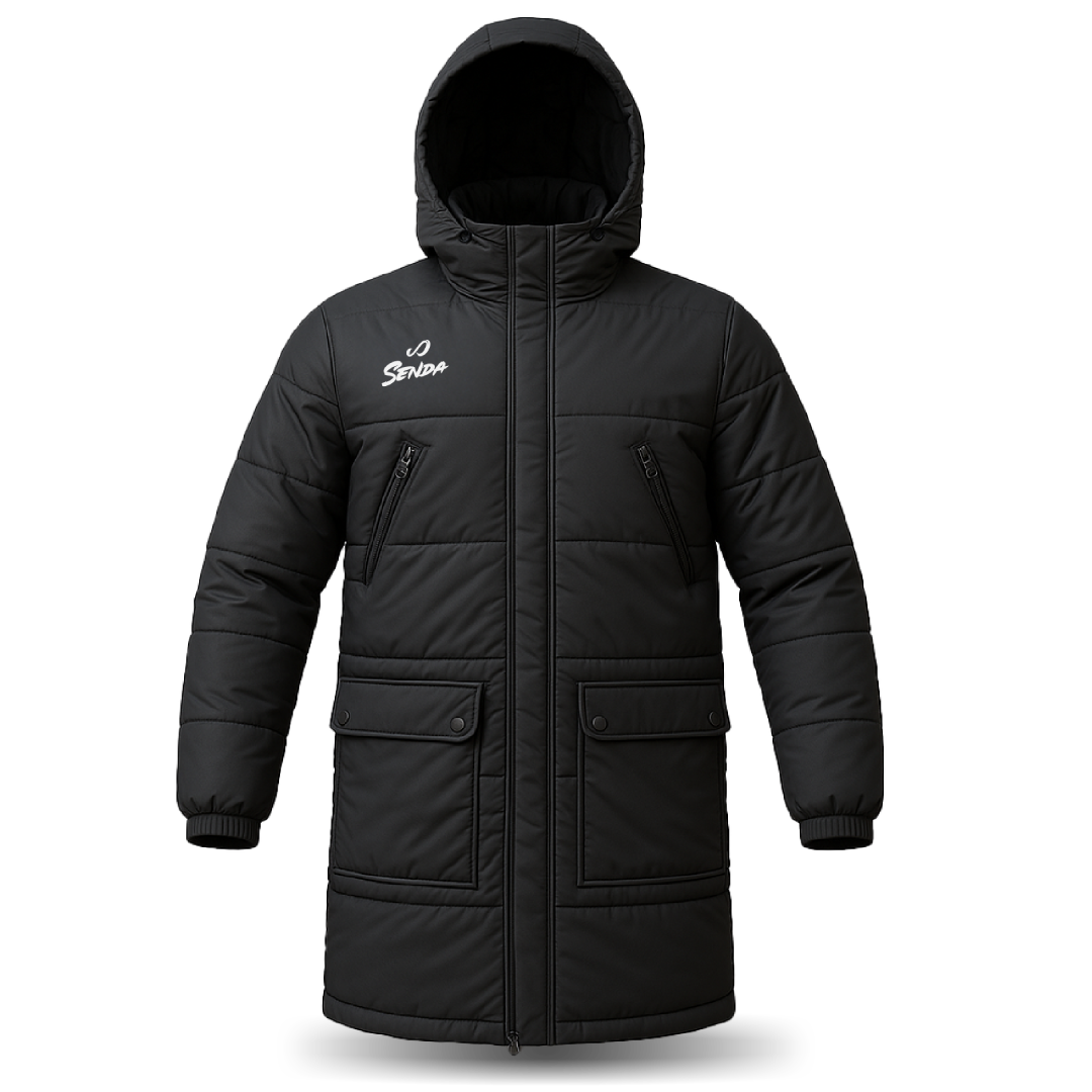 Parka Long - black (front) | Senda Athletics