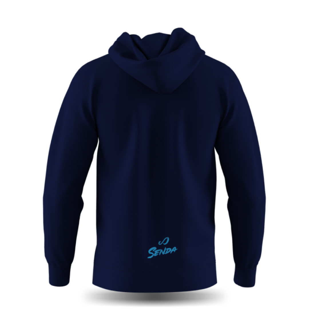 Hoodie Free Your Game- navy blue - render - product image | Senda Athletics