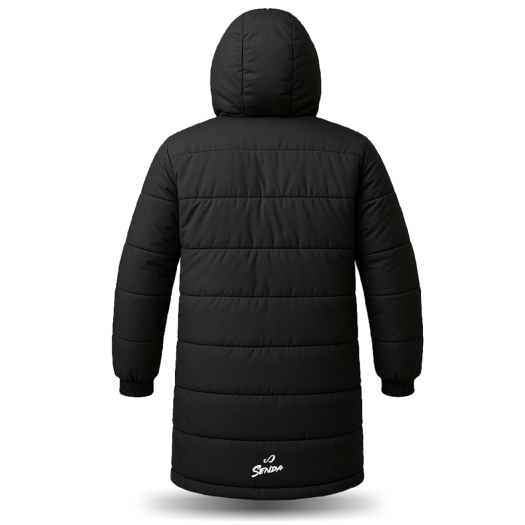 Parka Long - black  (back)| Senda Athletics