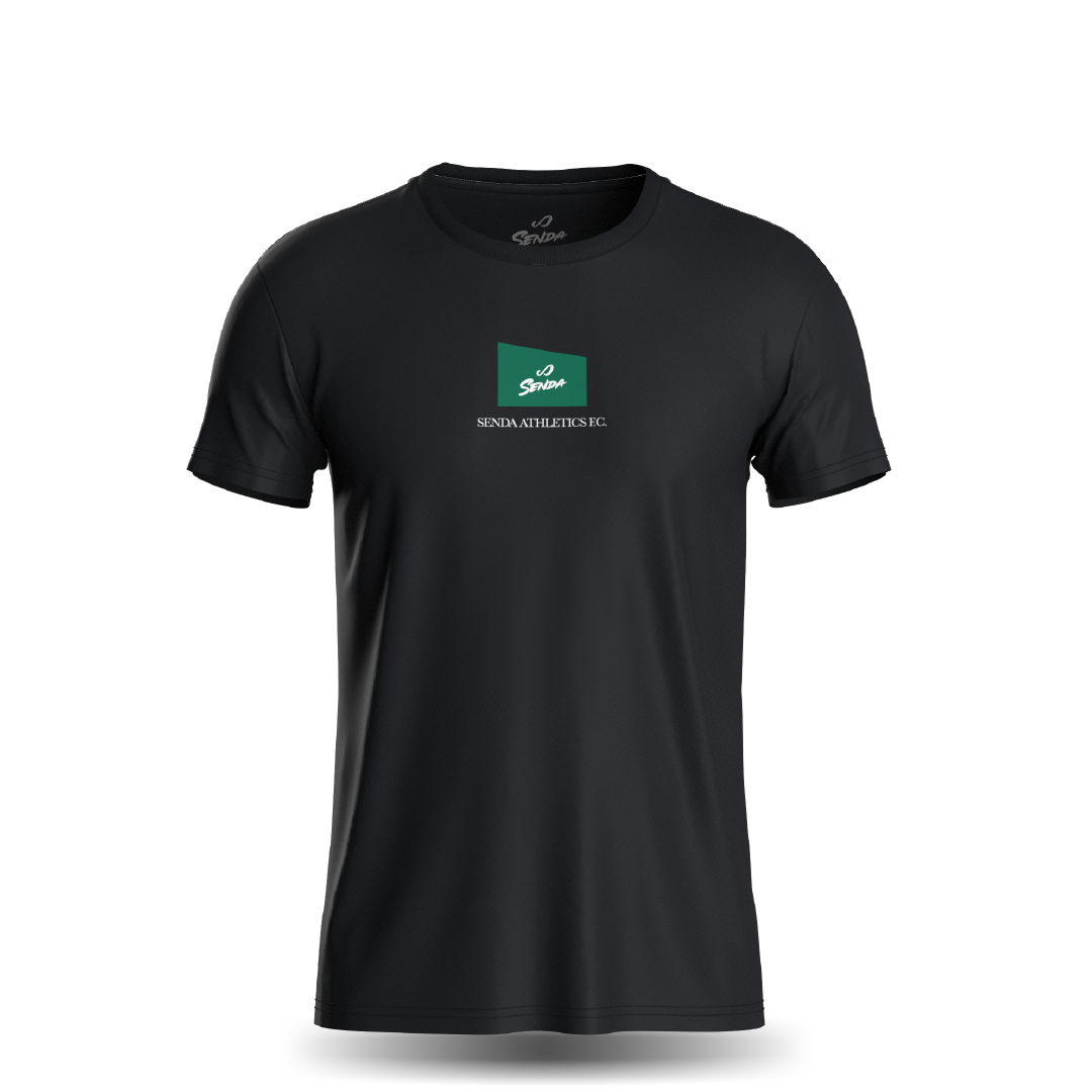 Pitch T-Shirt - render- Premium Cotton Tee - black - football| Senda Athletics