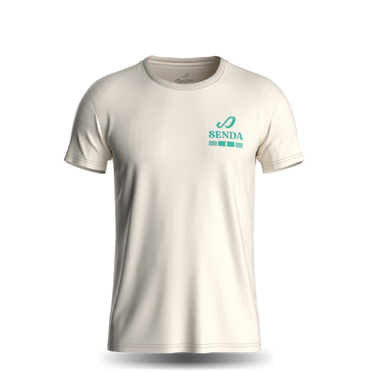 Grid T-Shirt  - render - Premium Cotton Tee - off white| Senda Athletics