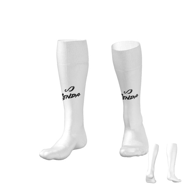 Players Home White Soccer Socks