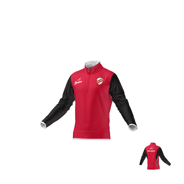 River Miami Pro Men's Red Training 1/4 Zip Jacket