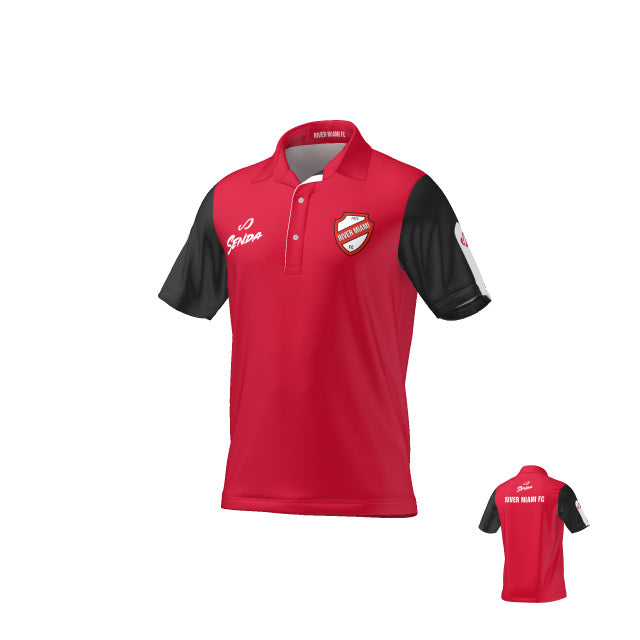 River Miami Pro Men's Red Polo Shirt