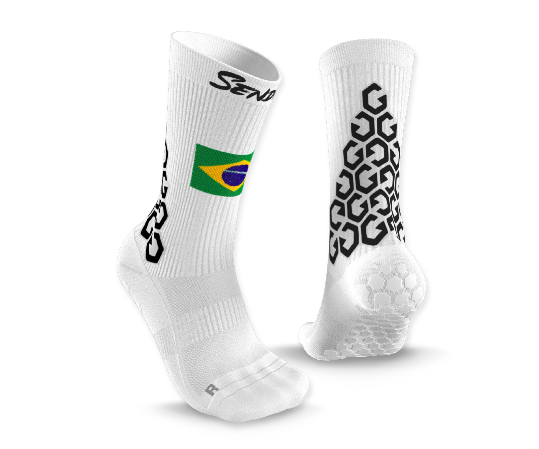 Brazil Gravity Grip Socks - product image | Senda Athletics
