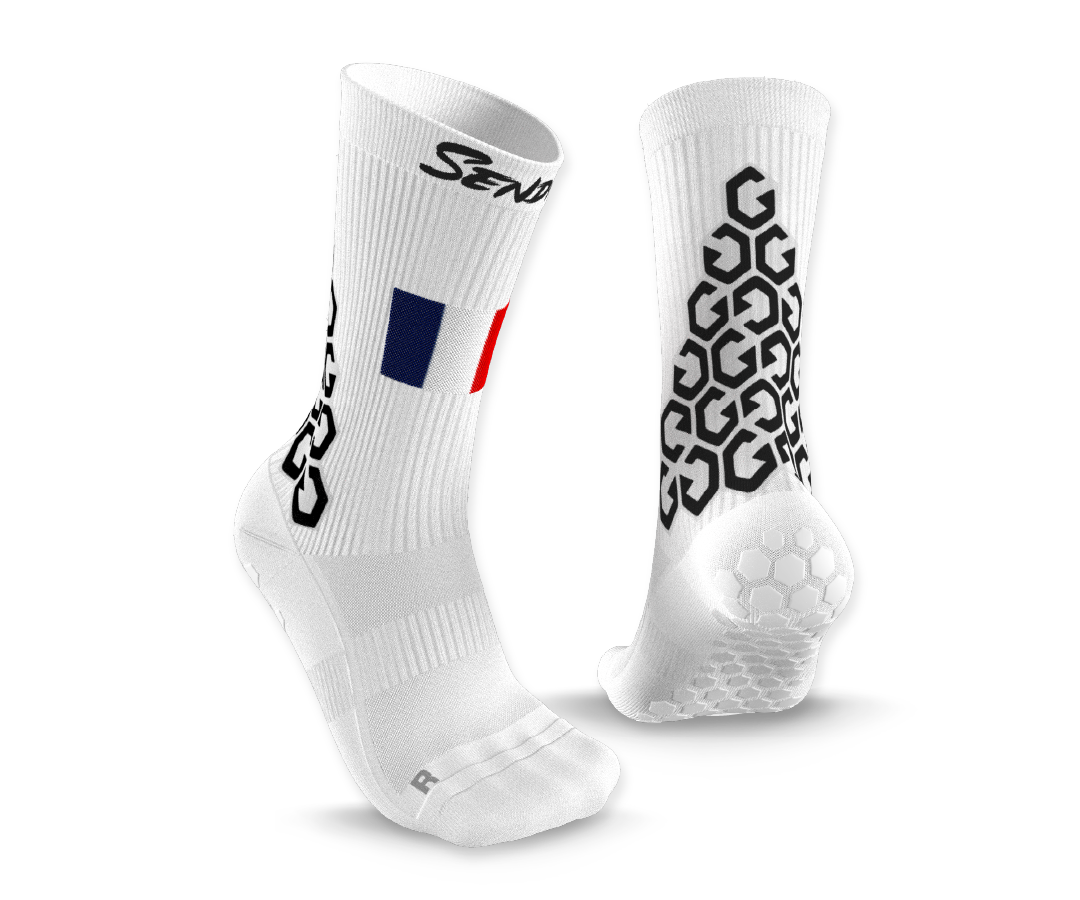 France Gravity Grip Socks - product image | Senda Athletics