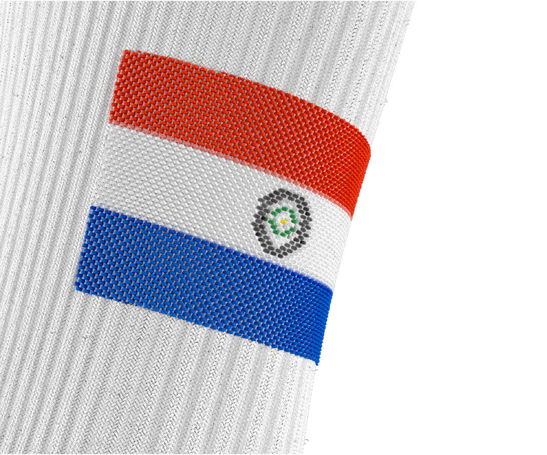 Paraguay Gravity Grip Socks - detail image | Senda Athletics