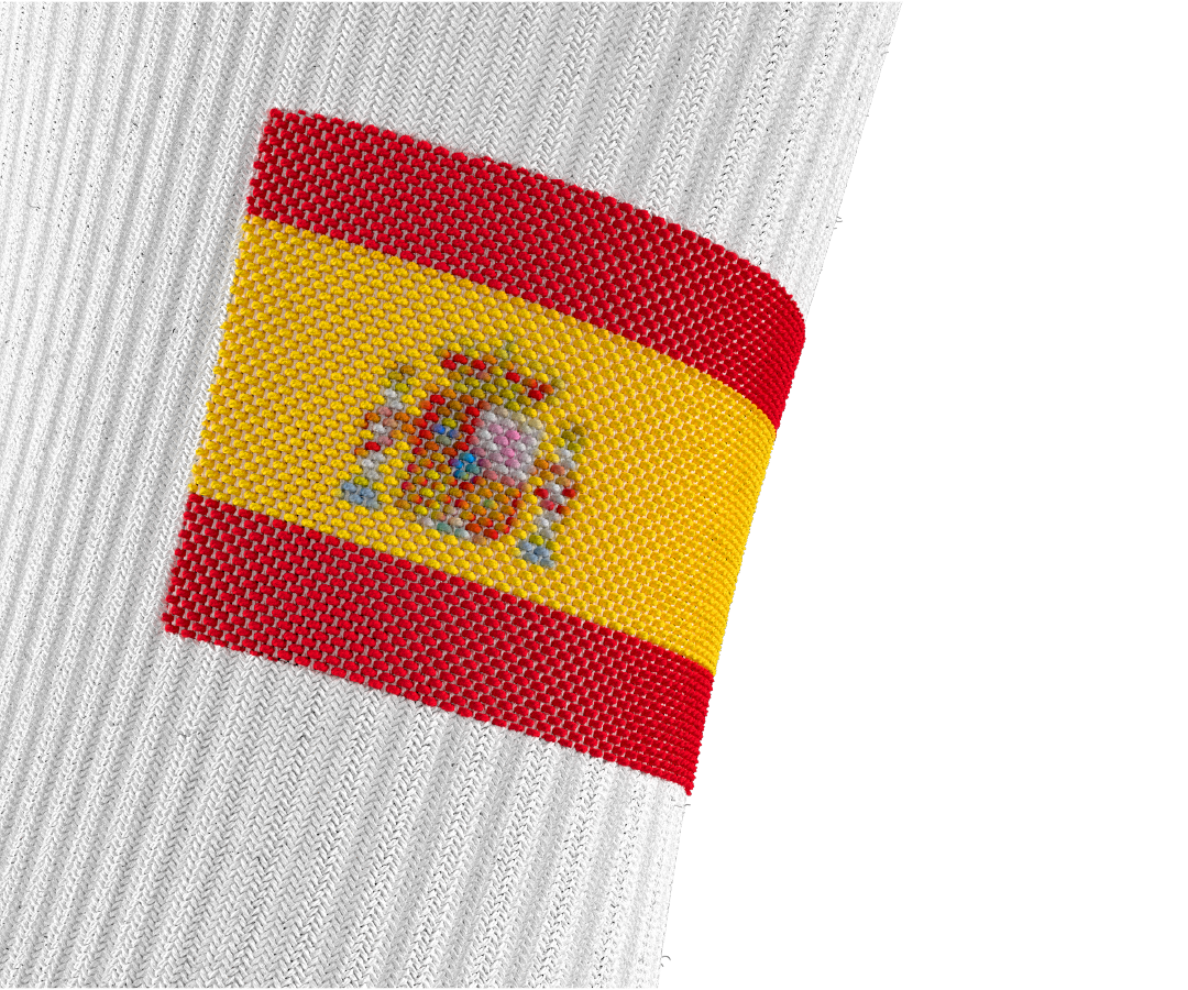 Spain Gravity Grip Socks - detail image | Senda Athletics