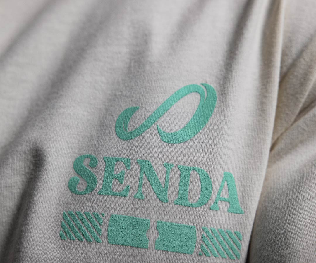 Grid T-Shirt - Premium Cotton Tee - off white| Senda Athletics