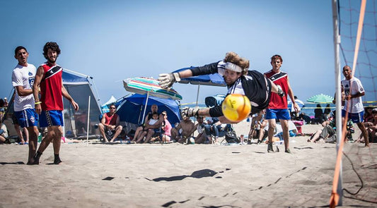 Beach soccer game