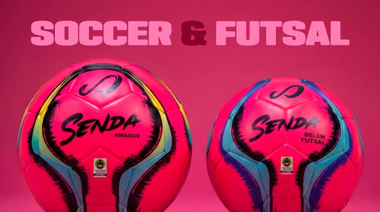 pink soccer and futsal training balls