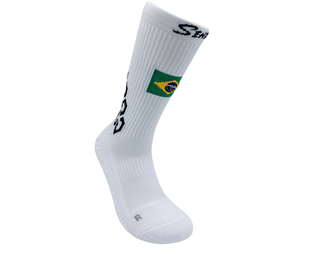 Brazil Gravity Grip Socks | Senda Athletics