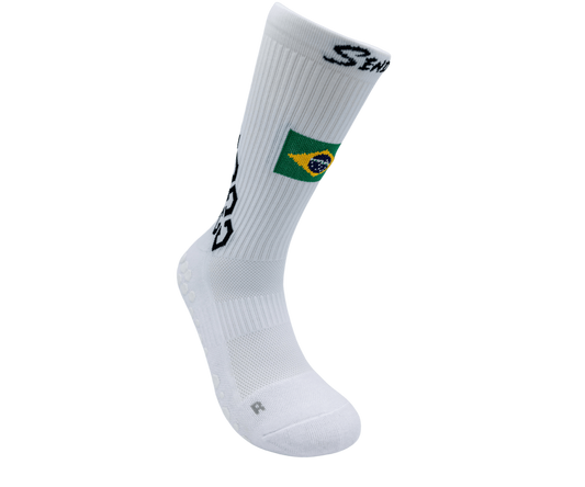 Brazil Gravity Grip Socks | Senda Athletics