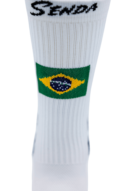 Brazil Gravity Grip Socks - flag | Senda Athletics