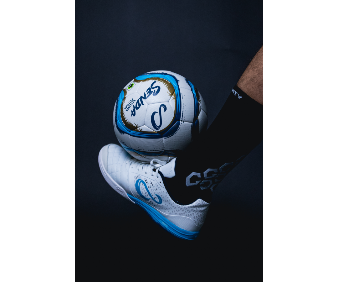 Futsal Combo: Ushuaia Pro 2.0 Futsal Shoe White & Vitoria Premium Match Futsal Ball Gold| Senda Athletics | Shoes FIFA Futsal World Cup Uzbekistan 2024 