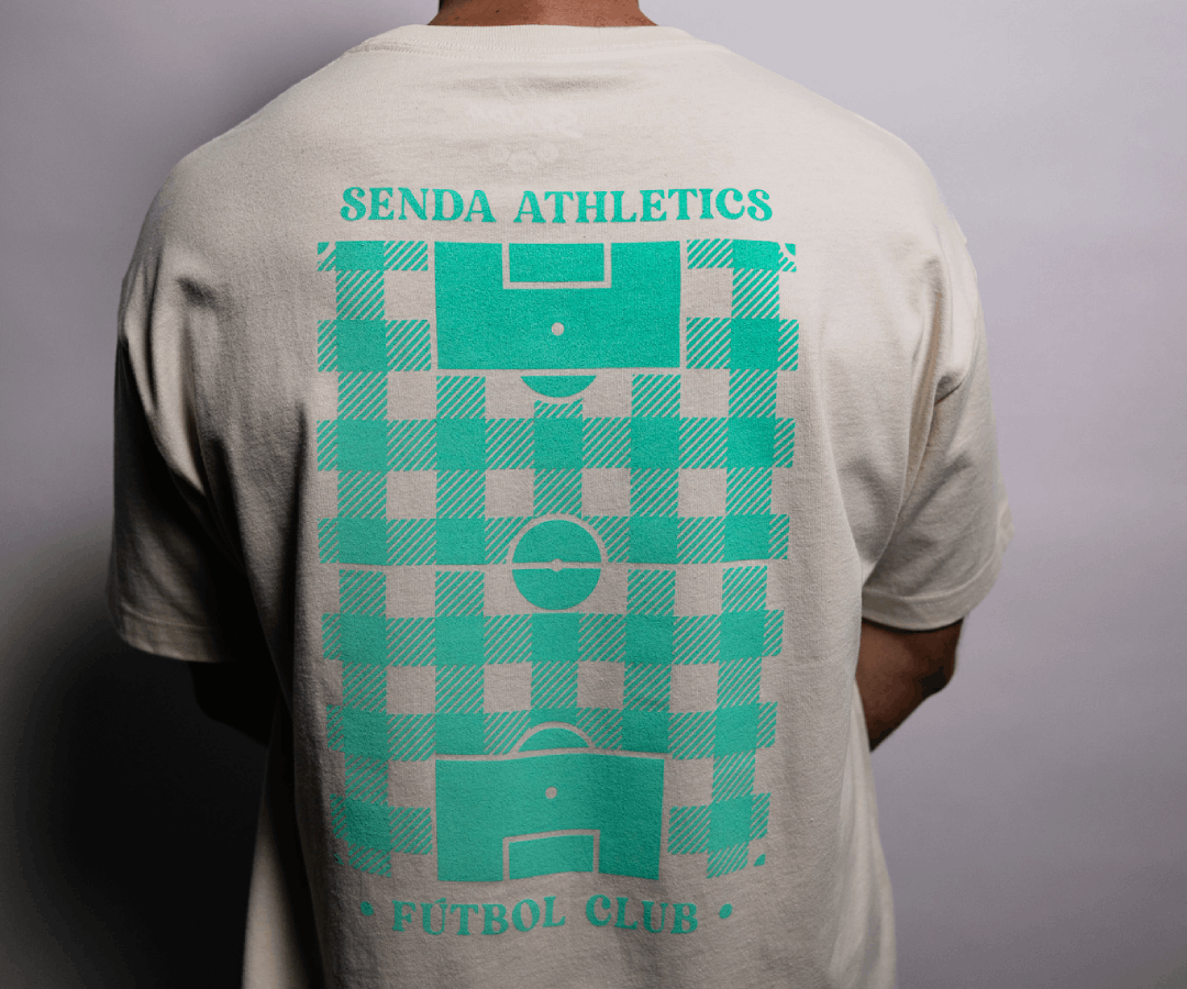 Grid T-Shirt  - Premium Cotton Tee - off white| Senda Athletics