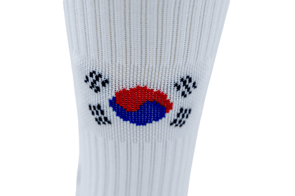 Korea Gravity Grip Socks - flag detail| Senda Athletics