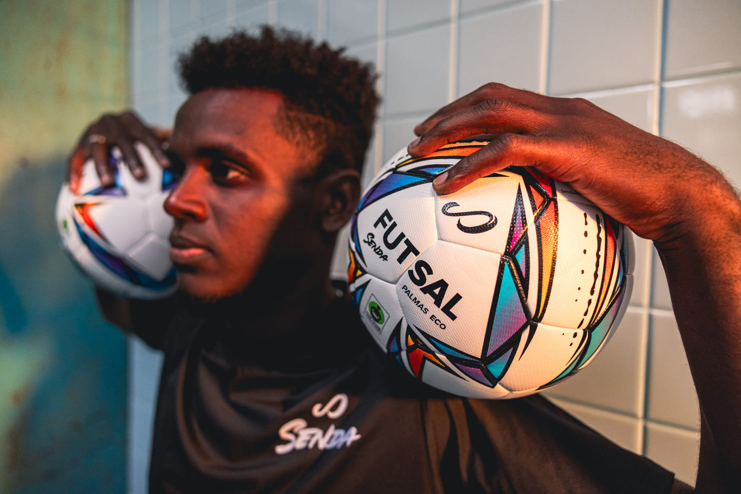 Palmas Premium Match Futsal Eco Ball | Fair Trade | action image | Senda Athletics