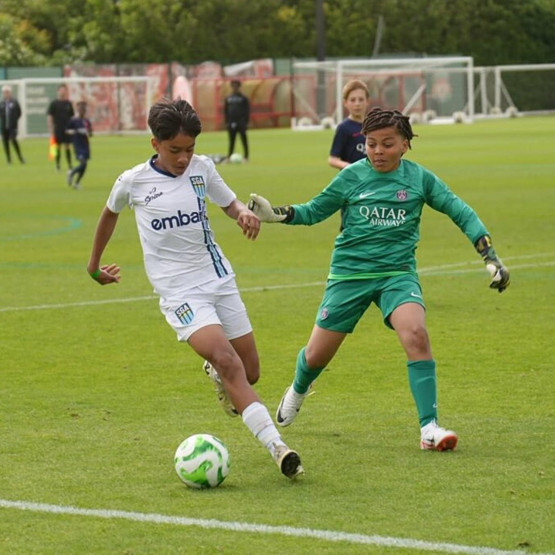 SGA Roots player in Senda gear against PSG.