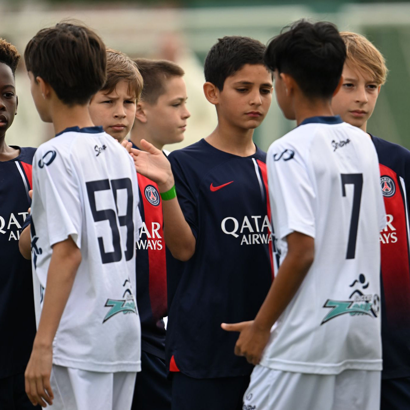 SGA Roots players in Senda gear against PSG.