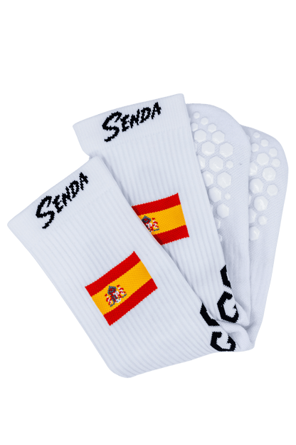 Spain Gravity Grip Socks - flag | Senda Athletics