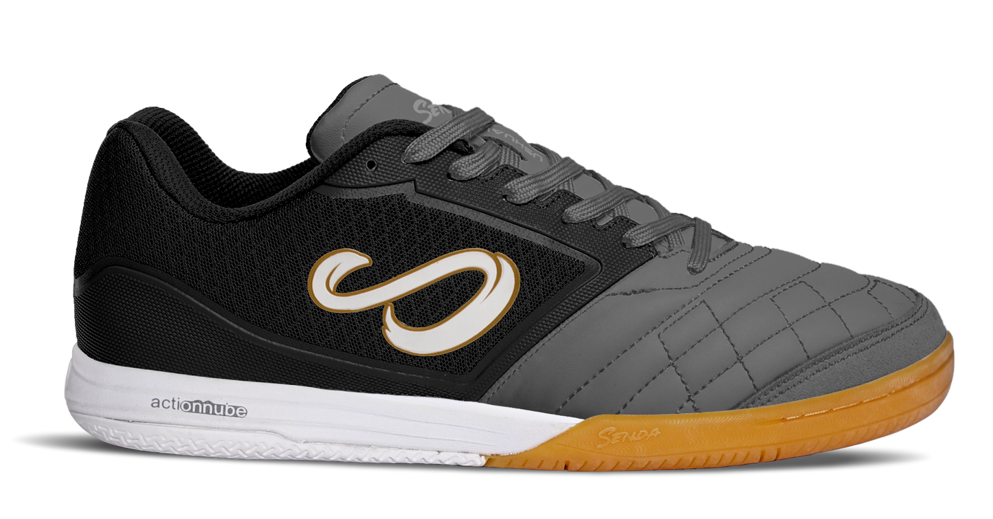 Ushuaia Club 2.0 Futsal Shoe - black & Gray | Senda Athletics