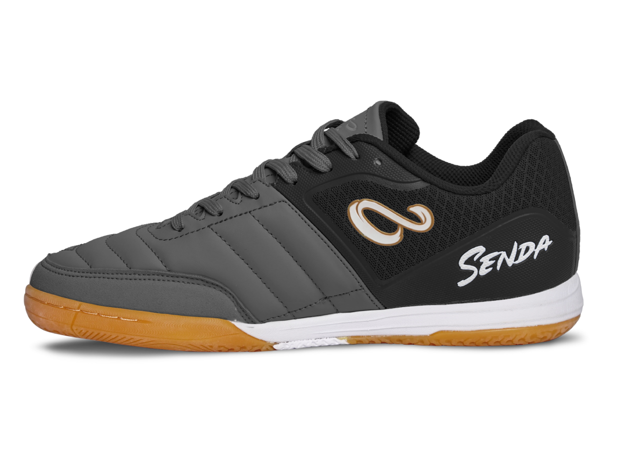 Ushuaia Club 2.0 Futsal Shoe - black & Gray | Senda Athletics