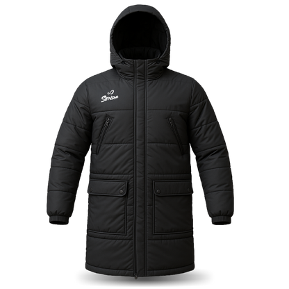 Parka Long - black (front) | Senda Athletics