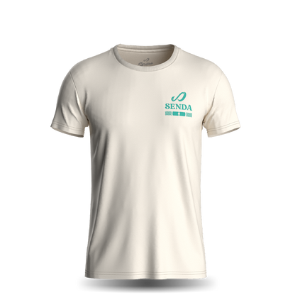 Grid T-Shirt  - render - Premium Cotton Tee - off white| Senda Athletics