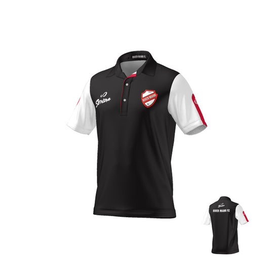 River Miami Pro Men's Black Polo Shirt