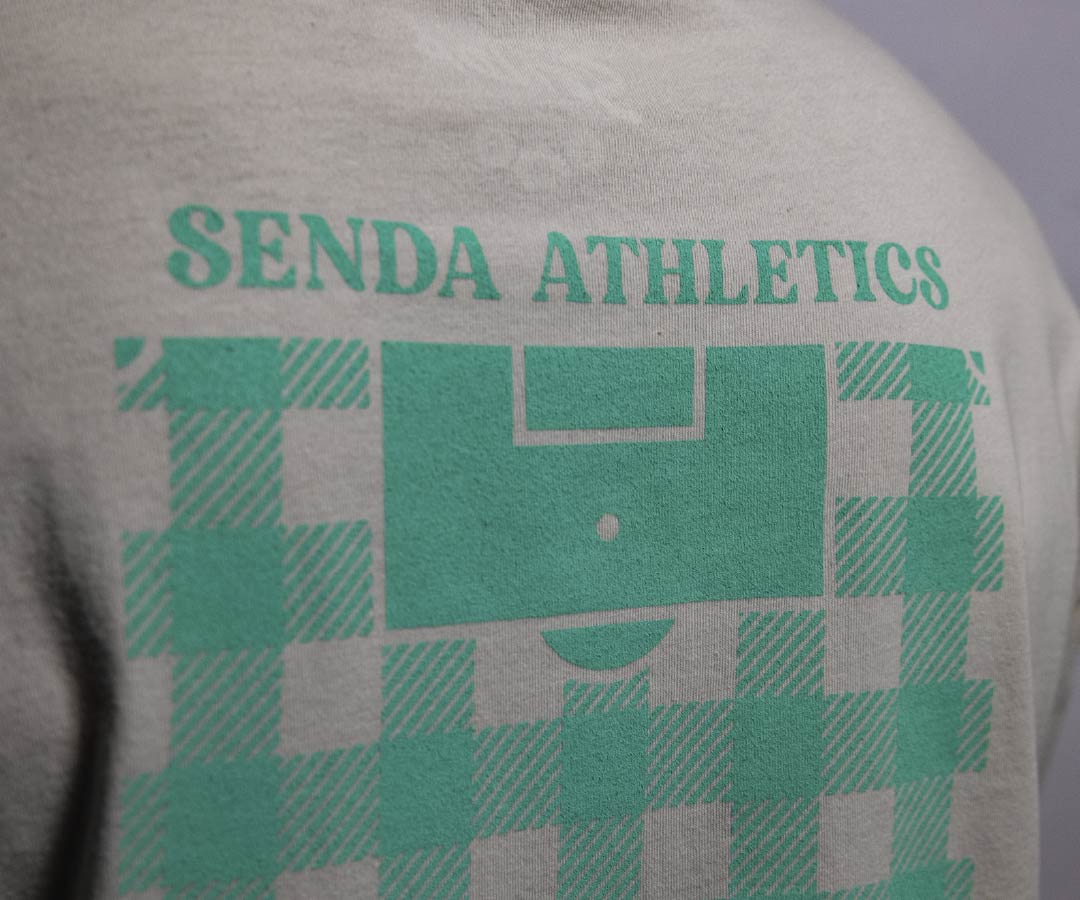 Grid T-Shirt  - Premium Cotton Tee - off white| Senda Athletics