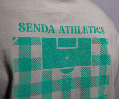 Grid T-Shirt  - Premium Cotton Tee - off white| Senda Athletics